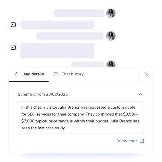 No-code AI chatbot platform enabling businesses to build, train, and deploy chatbots quickly for 24/7 customer engagement.