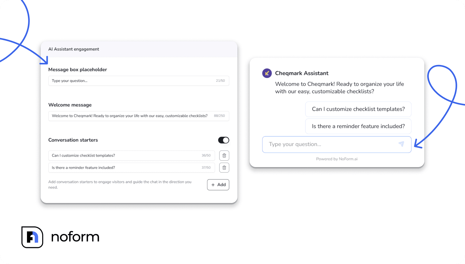 Customize the message box placeholder