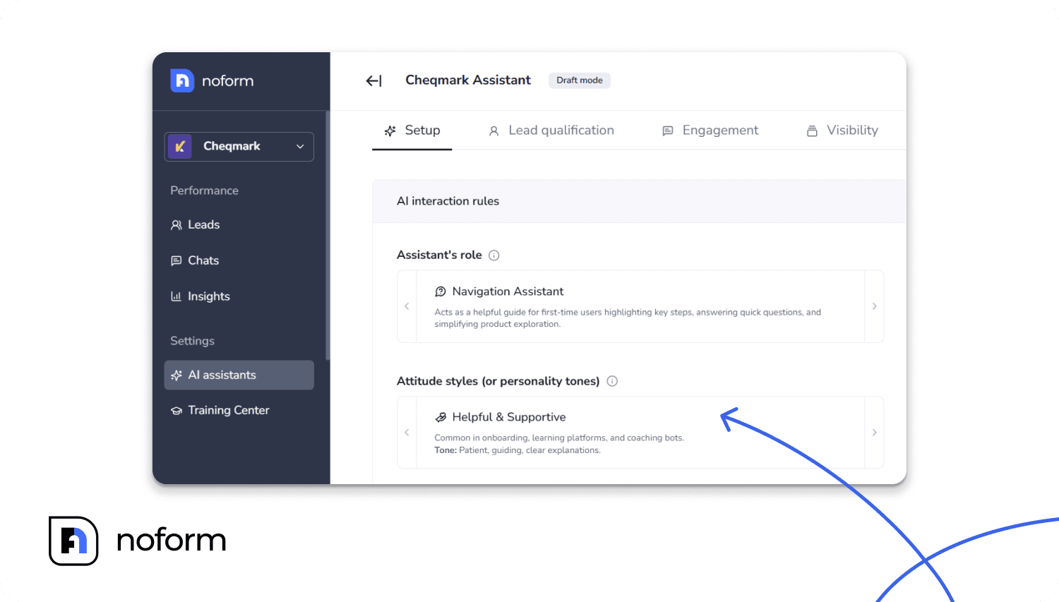 choose an Attitude style (personality tone)