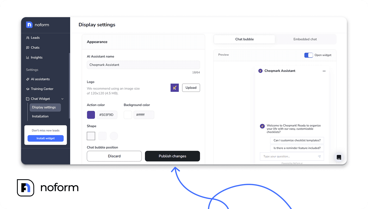 How to customize a chatbot for business – Business website featuring an AI chatbot customized with corporate branding and tone.