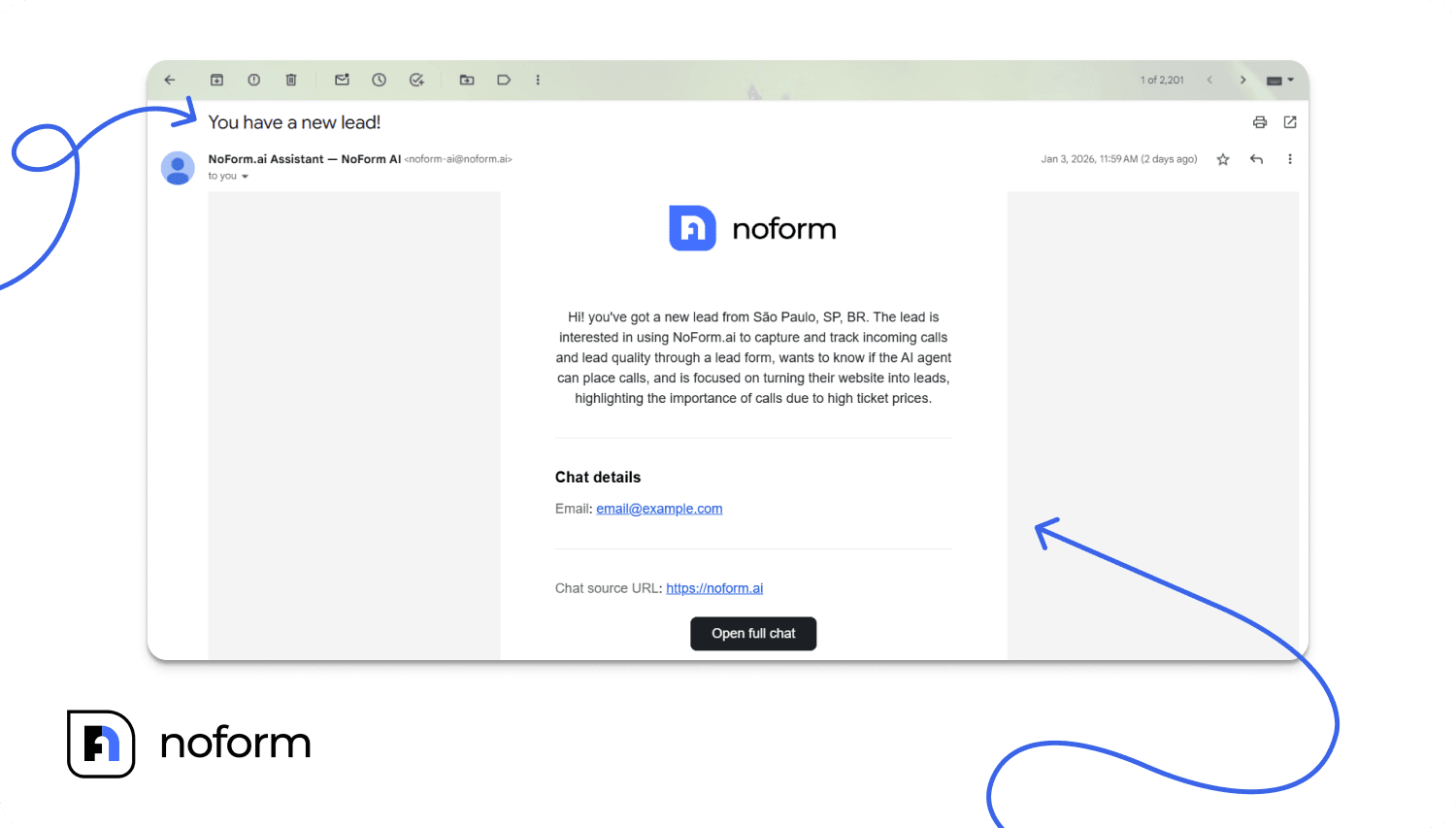 Automatic email notifications