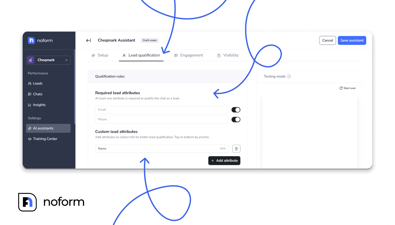 Step 2: Define lead qualification rules (Lead qualification tab)
