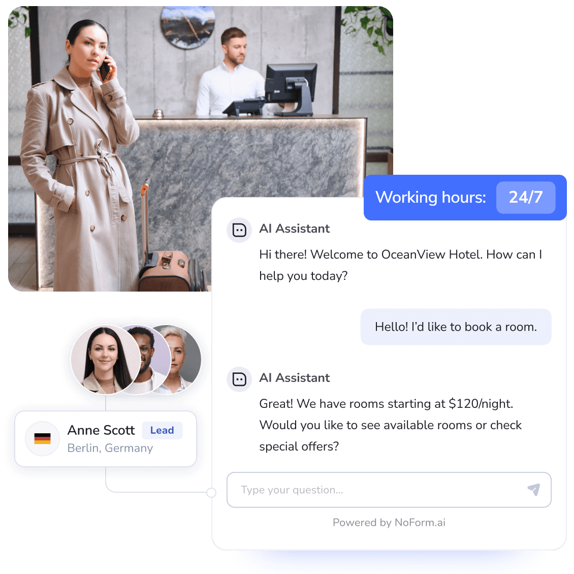 AI Hotel Chatbot: Enhance Hospitality & Guest Experience - Noform