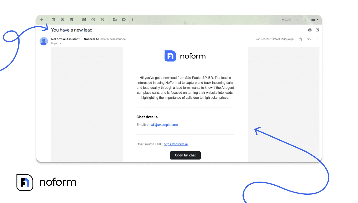 Email Notication about New Lead