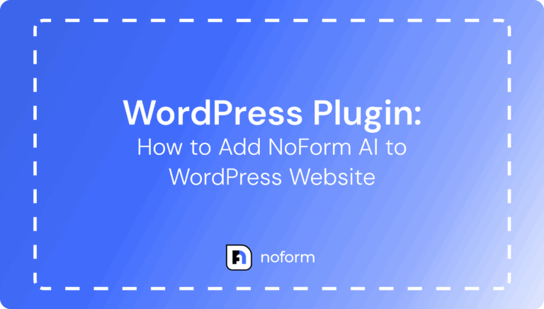 Add NoForm AI chatbot for WordPress to capture leads 24/7 with zero coding required