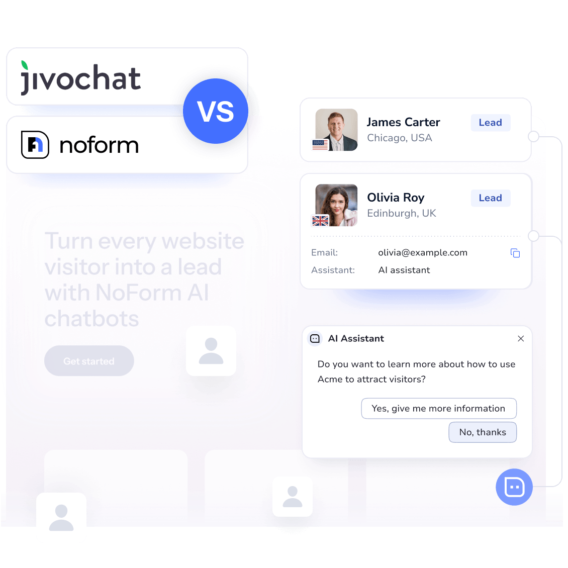 JivoChat Alternative: Compare with NoForm AI