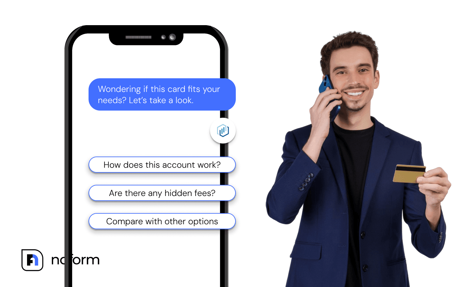 Stronger welcome message (product page) Banking Exampel