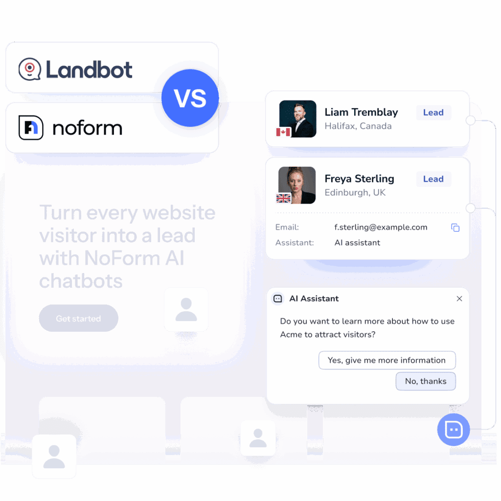 Landbot Alternative: Compare with NoForm AI