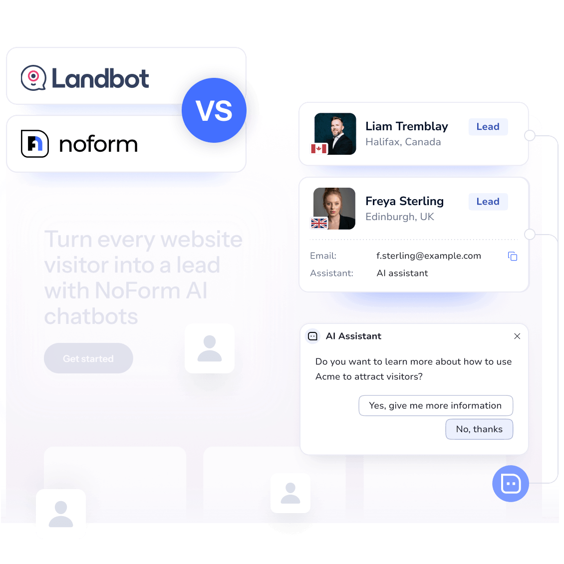 Landbot Alternative: Compare with NoForm AI