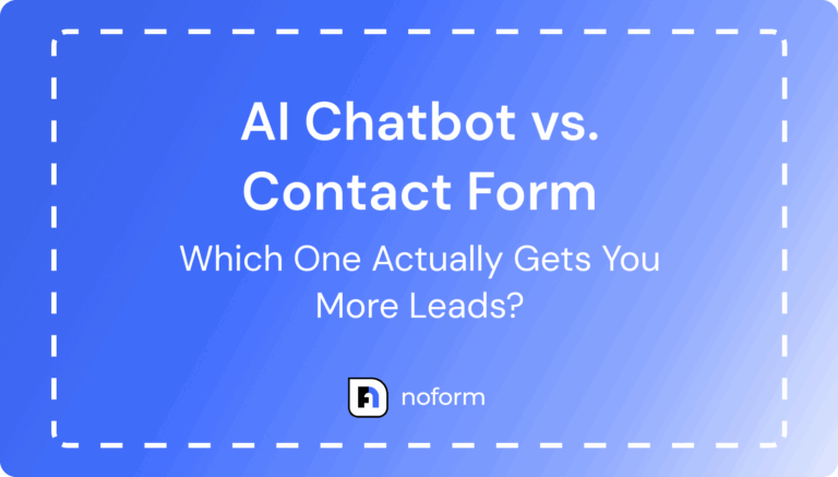 AI Chatbot vs. Contact Form