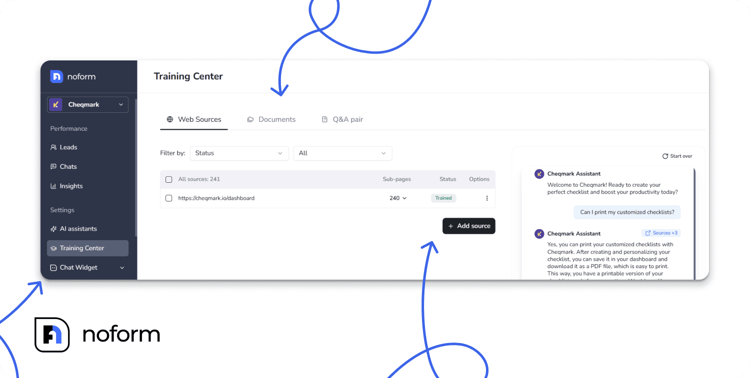 Training Center Dashboard