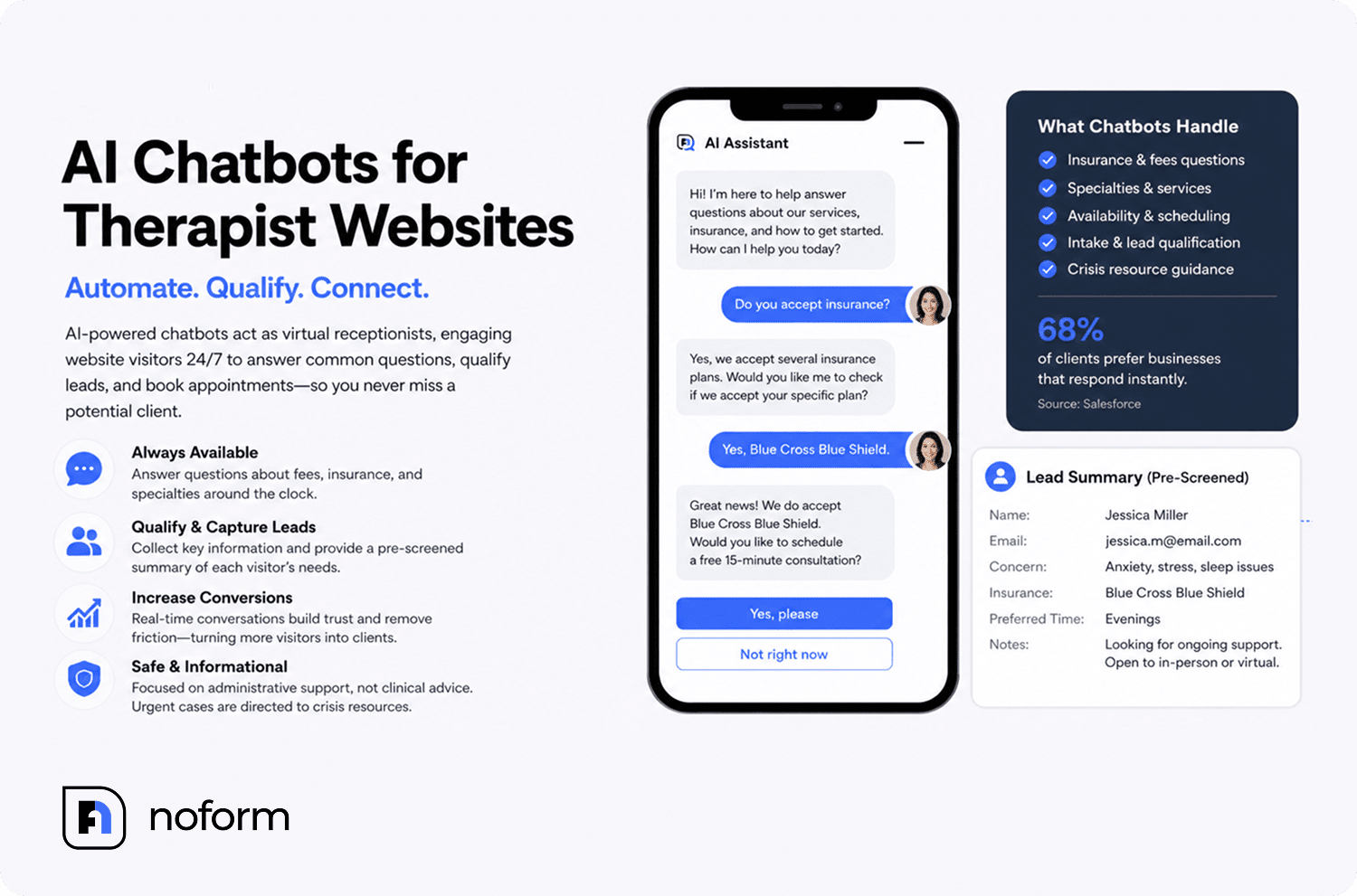 Ai Chatbot for Therapist Website