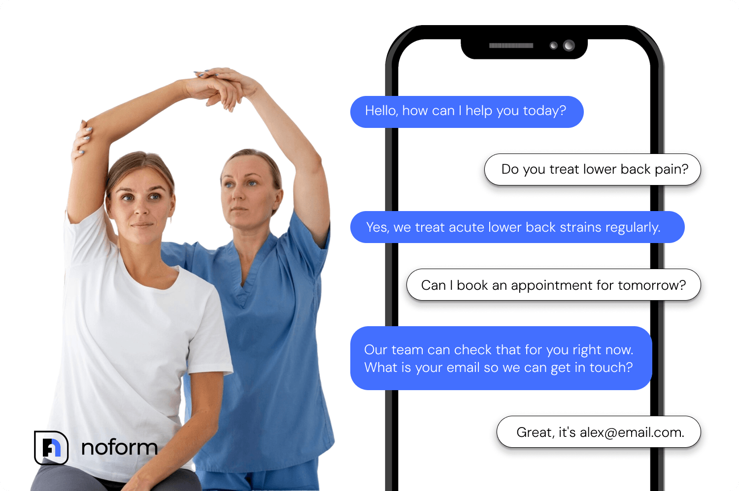 What is a physiotherapy chatbot