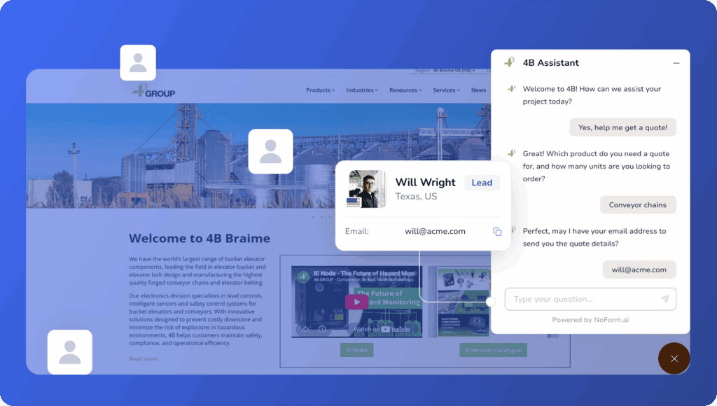 4B Group wanted to solve a straightforward problem: its website was attracting visitors, but it needed a better way to turn that traffic into enquiries.